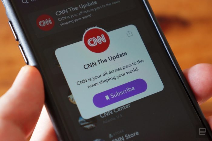 CNN cancels its Snapchat daily news story only after four months