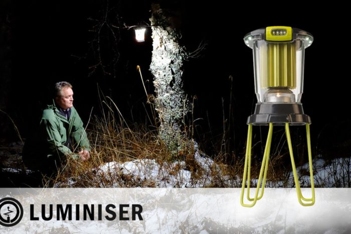 Luminiser Lantern is an innovative LED light that is powered by one tea candle without the need for batteries, solar panels or cords