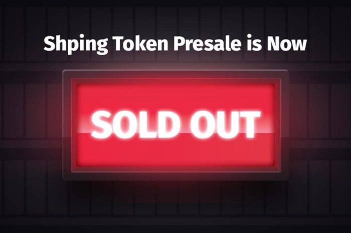 Shping token presale sold out with 3 days remaining