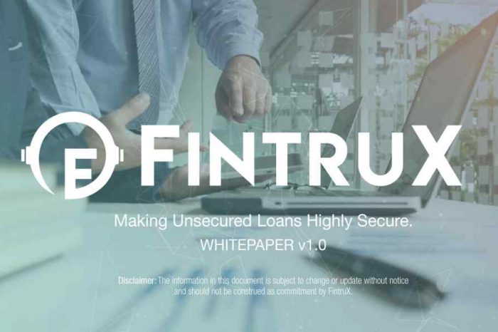 FintruX raises $25 million in their token sale to build P2P lending platform for small businesses and startups