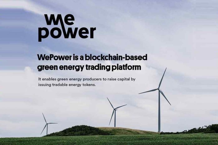 Energy blockchain startup WePower announces the preview of its blockchain-based green energy trading platform