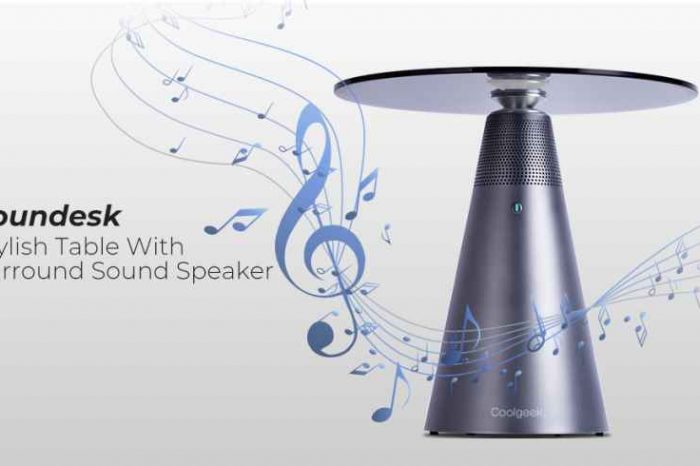 Meet Soundesk, A Modern Table With Surround Sound Speaker