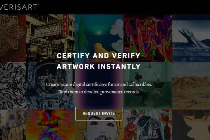 Verisart, the first company to provide blockchain-based certification for artworks and collectibles market, raises $2.5 million in seed funding