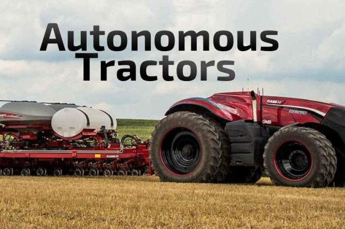 This self-driving, autonomous driverless tractor concept, could revolutionize agriculture