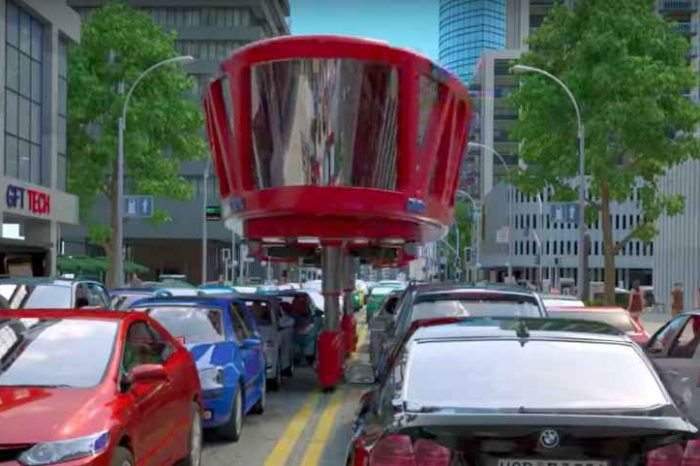 This Fire Truck Of The Future Can Drive Over Traffic In Emergency Situations