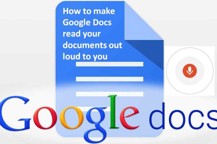 How to make Google Docs read your documents out loud to you, using a Google Chrome Vox extension