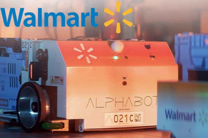 Walmart unveils Alphabot, an autonomous robot that could revolutionize grocery shopping and retrieve good customers order online