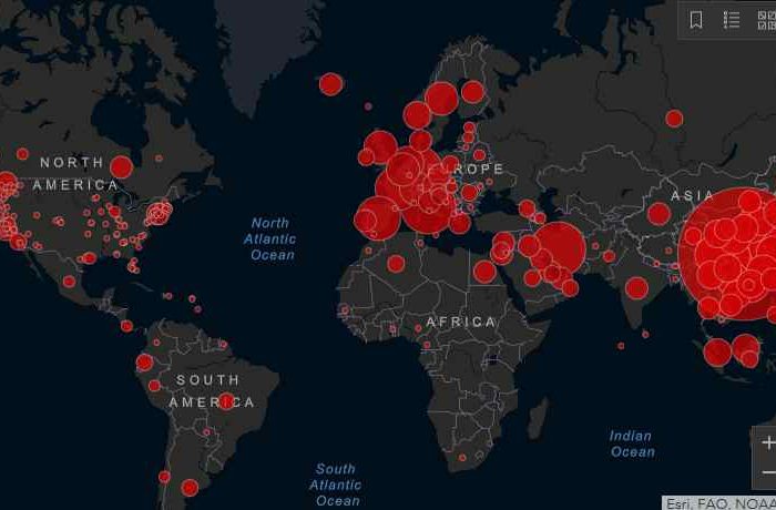 Daily Coronavirus Statistics and Confirmed Cases as of March 20, 2020