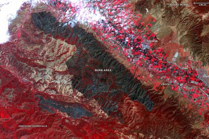 This is what California's wildfires look like from space