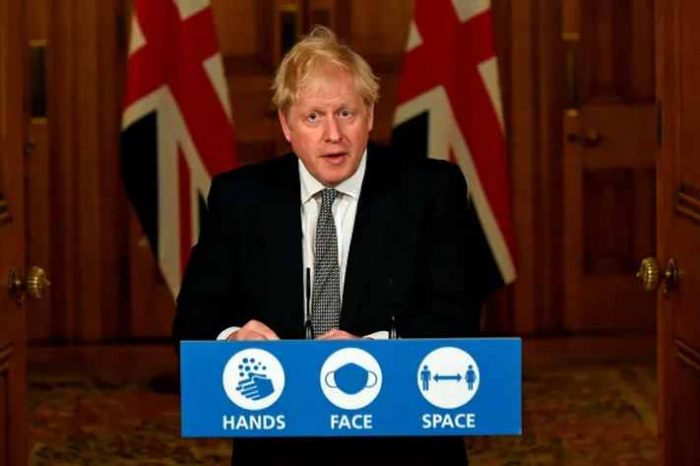 British Prime Minister Boris Johnson announces national lockdown until December 2 as coronavirus cases top 1 million