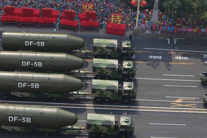 China's nuclear stockpile increased to 360 warheads, significantly higher than the estimate from the U.S. Defense Department, Nuclear Information Project says