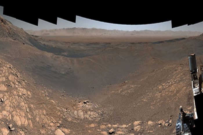 The surface of Mars like you’ve never seen before. Watch the amazing 1.8 billion-pixel panorama of 1,200 images captured by NASA Curiosity rover after 9 years on the Red planet