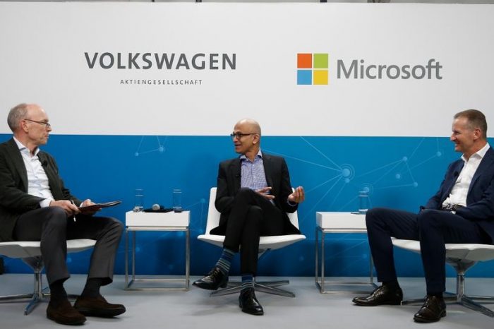 Volkswagen to use Microsoft Corp’s cloud to develop autonomous vehicle driving systems