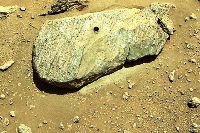 NASA's Perseverance Rover collects the first-ever rock sample from Mars