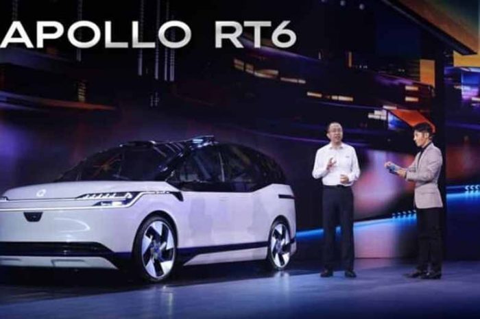 Baidu unveils Apollo RT6, a new electric robotaxi that can drive without a steering wheel