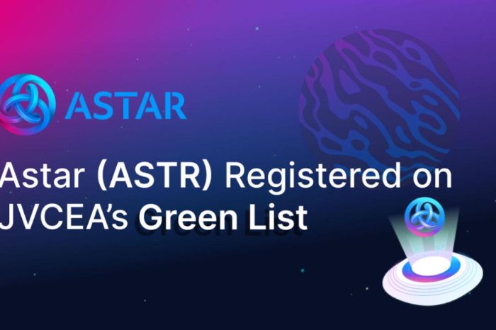 Astar Network’s ASTR Token Registered on JVCEA’s ‘Green List’ After Listing on Huobi Japan