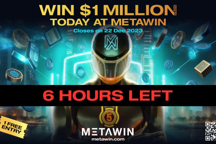 Clock Ticking: 6 Hours Left in MetaWin's Thrilling $1 Million USDC Prize Race