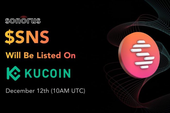 Sonorus' $SNS Token to Be Listed on Kucoin