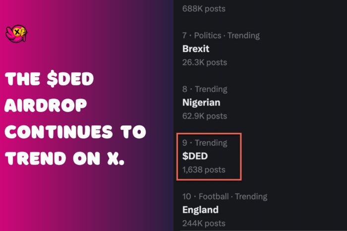 DED Trends on Twitter After Memecoin Snapshot Announcement