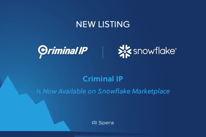 Criminal IP Unveils Innovative Fraud Detection Data Products on Snowflake Marketplace