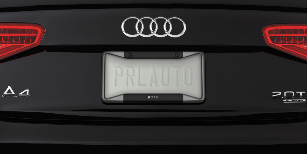 Pearl RearVision: Turns your car license plate into a backup camera