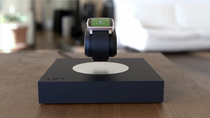 Lift: Levitate your smartwatch as it charges