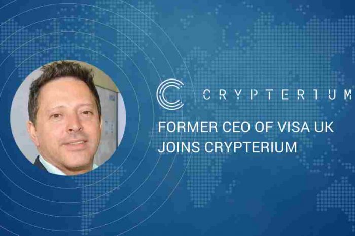 Cryptocurrency startup Crypterium announces former CEO of Visa UK as its New Chief