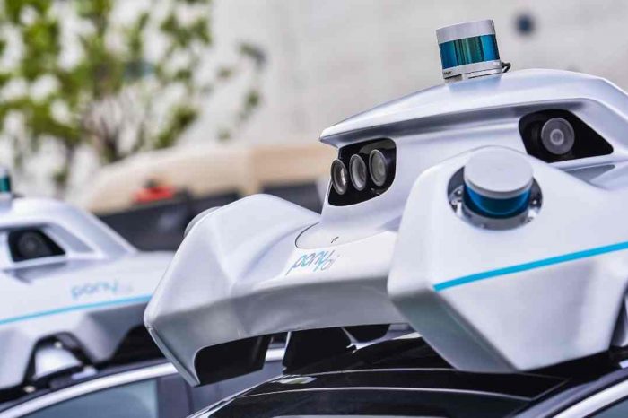 Ai-based robotics startup Pony.ai unveiled its latest autonomous vehicle fleet, PonyAlpha