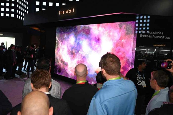 Samsung unveils a massive 219-inch TV called ‘The Wall’