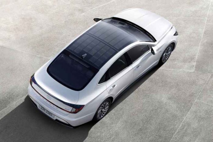 Hyundai launches first car with solar roof charging system