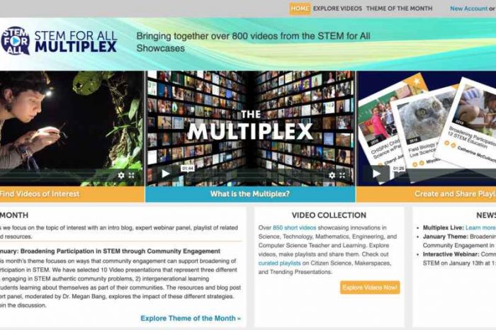 TERC Launches STEM for All Multiplex to Enable Researchers, Educators and Parents Access to Federally Funded, Innovative Programs Aimed at Improving STEM Teaching and Learning