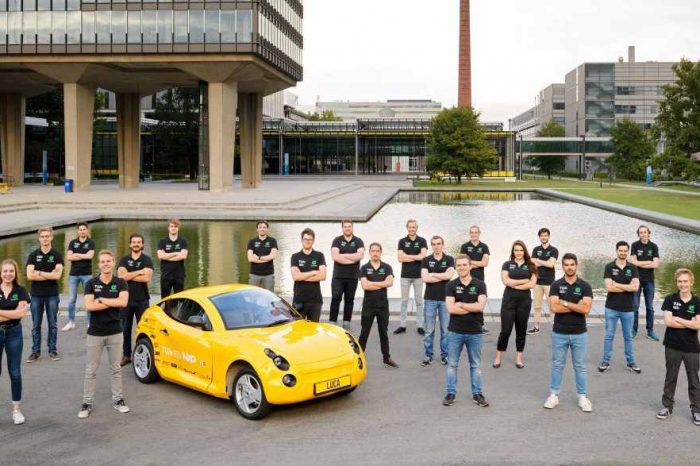 Meet Luca, an electric car made entirely from recycled waste by Dutch students from Eindhoven University