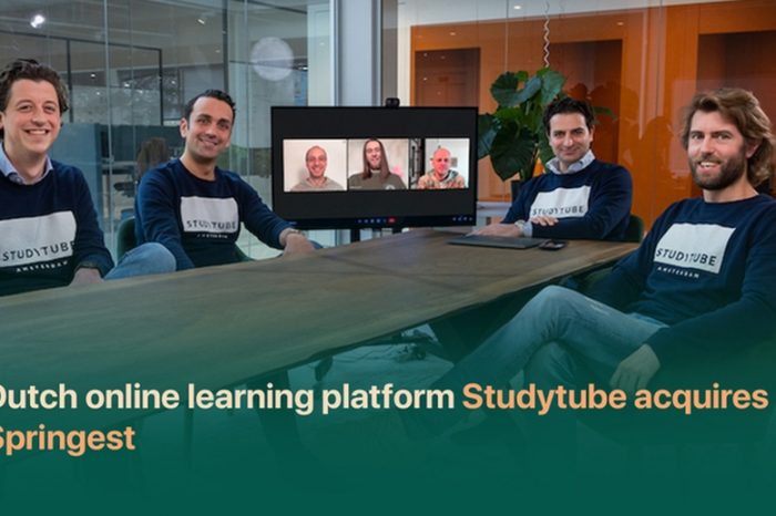 Amsterdam-based online learning startup StudyTube acquires training marketplace Springest; closes $30M in Series B fund round  