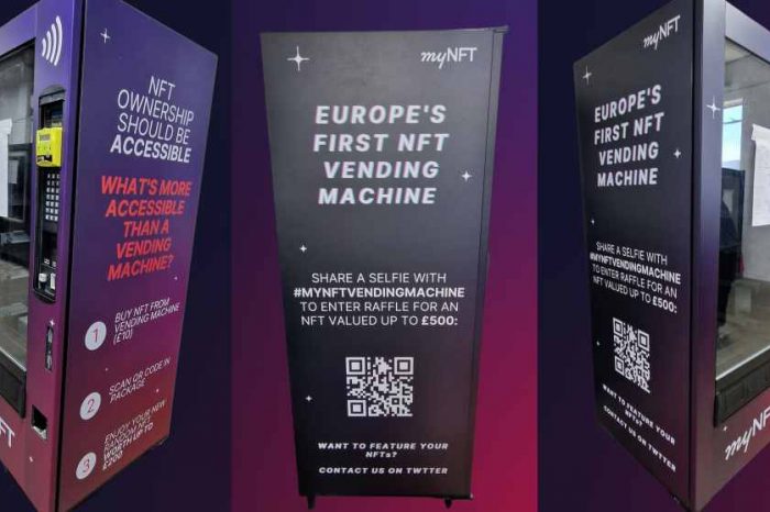 The first physical NFT vending machine is coming to London as MyNFT brings non fungible tokens to the masses