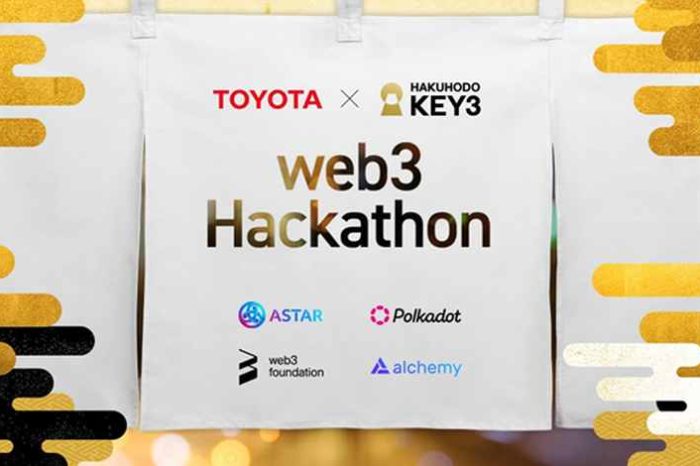 Toyota makes a big move into blockchain; sponsors its world’s first global Web3 hackathon on Astar Network