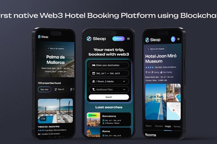 Sleap.io Launches World's First Web3 Hotel Booking Platform