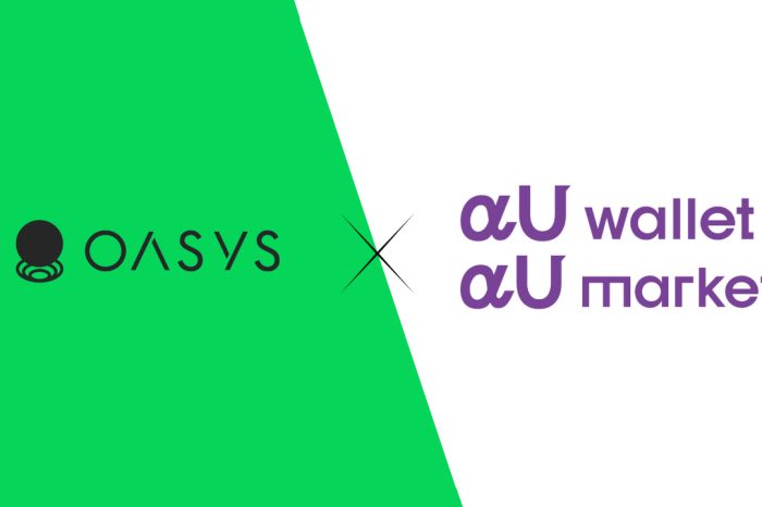 Oasys Announces Integration of KDDI's αU Wallet and αU Market to Elevate the Oasys Ecosystem