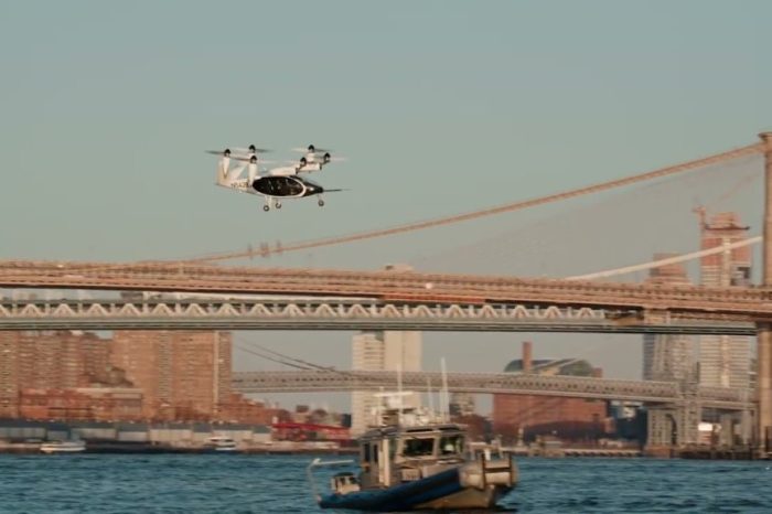 Joby Aviation's electric air taxi soars over New York skyline, launch date set for 2025
