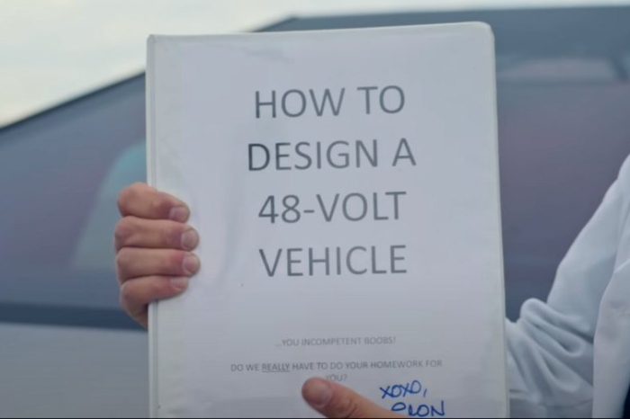 Tesla shares secrets with competitors: Tesla sends free guide of its secret '48-Volt Architecture' to all automakers in a challenge to embrace innovation