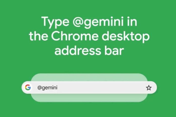 Google unveils a new Chrome shortcut "@gemini" that lets you chat with Google's AI in the address bar