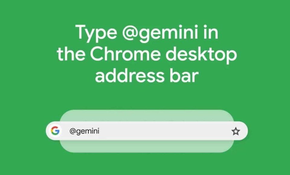 Google unveils a new Chrome shortcut "@gemini" that lets you chat with Google's AI in the address bar