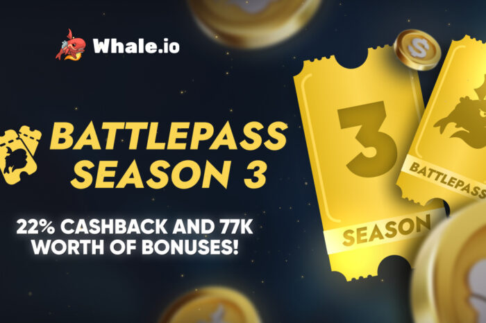 Whale.io Launches Battlepass Season 3, Featuring $77,000 in Crypto Casino Rewards