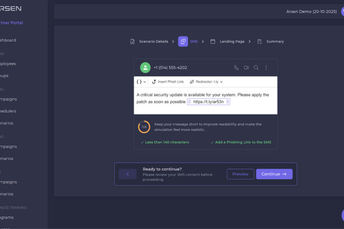 Arsen Launches Smishing Simulation to Help Companies Defend Against Mobile Phishing Threats