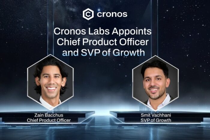 Cronos Labs appoints Zain Bacchus as CPO and Smit Vachhani as SVP of Growth