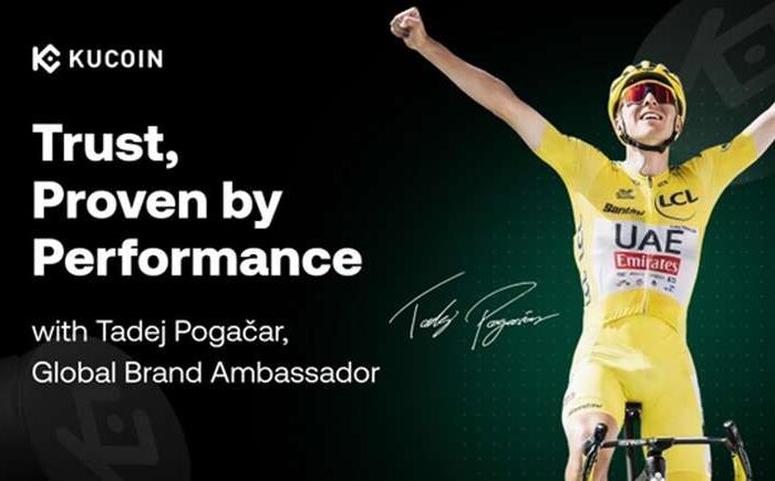 KuCoin partners with Tour de France champion Tadej Pogačar to advance trust and performance in crypto