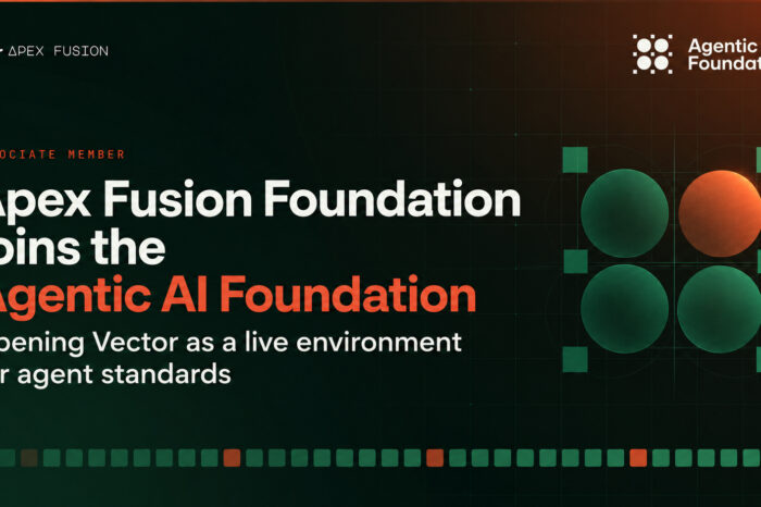 Apex Fusion Foundation joins the Agentic AI Foundation & opens Vector as live environment for agent standards